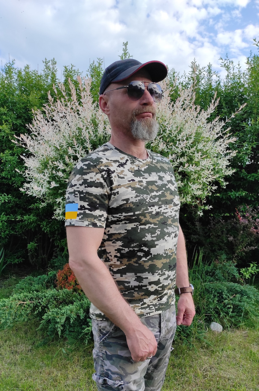 Піксель футболки з прапором України XXXL 56-58, фото 1