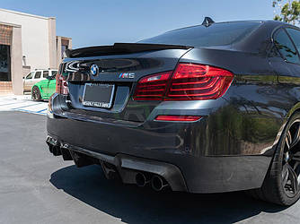 Спойлер BMW F10 тюнінг стиль M4 (пластик, чорний глянець)