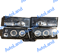 Передние черные фары +задние черные фонари 2108 комплект