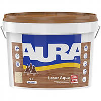 Лазурь для древесины AURA Lasur Aqua (Орех) 9 л