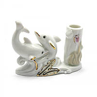 Дельфіни підставка для зубочисток фарфор