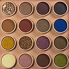 Палетка тіней для повік DoDo Girl 16 відтінків D3204 № 02 коричнево-золотисті, фото 3