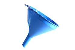 Лійка середня пластикова діаметр 12 см Гемопласт