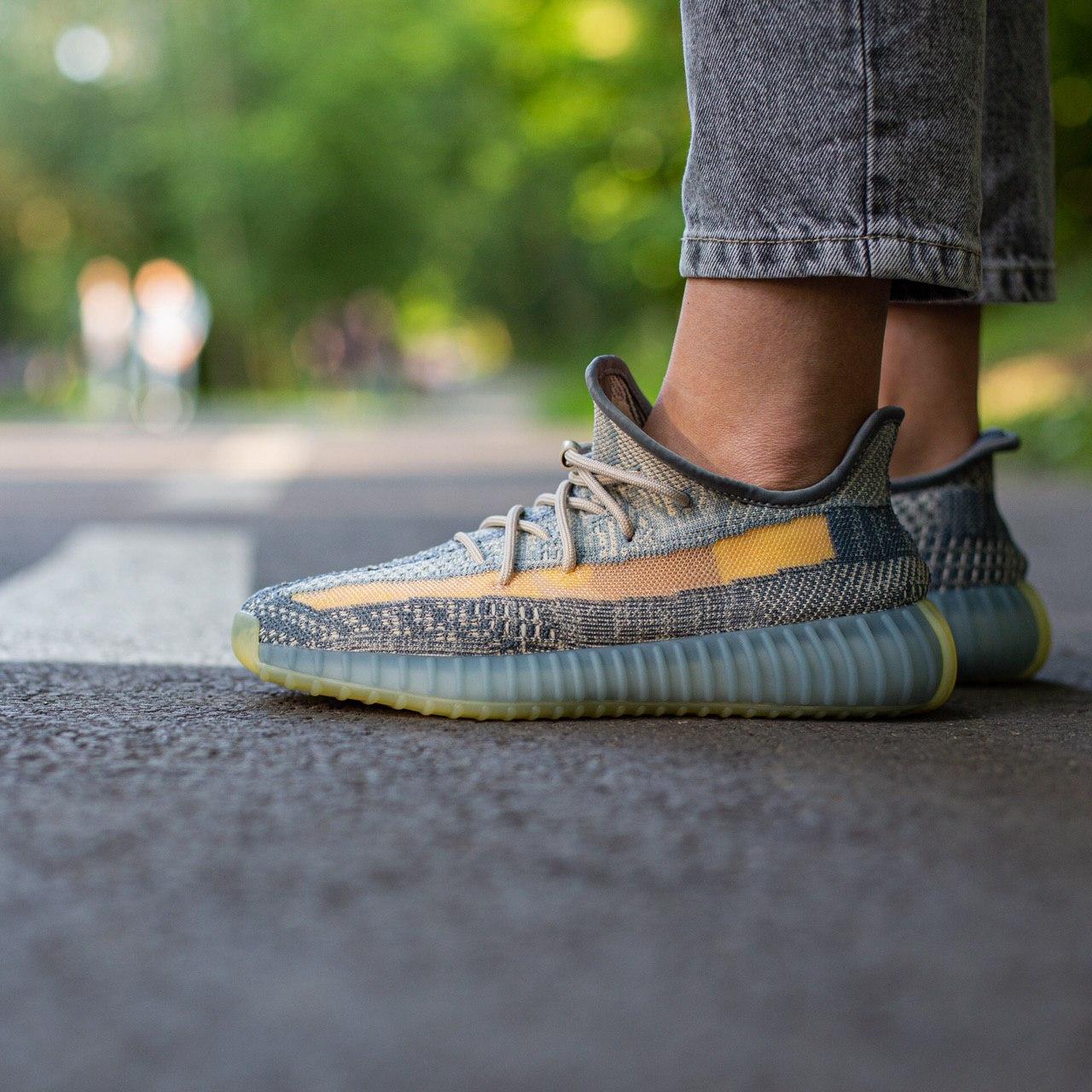 Кросівки чоловічі сірі Adidas Yeezy Boost 350 V2 (00548), фото 1