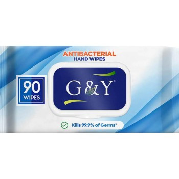 Серветки вологі дезінфікуючі з клапаном 90 шт G&Y Antibacterial