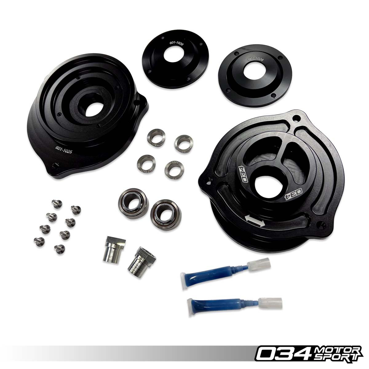 Верхні опори алюмінієвих DYNAMIC+ зі зсувом VW MK5/MK6 GOLF/JETTA/GTI/GLI/R & AUDI 8P/8J, фото 1