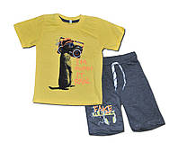Летний костюм для мальчиков футболка и шорты, размеры в наличии на 2, 3, 4, 5 лет