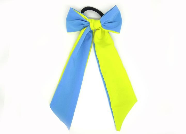 Гумка бант Твіллі жовто-блакитна, фото 1