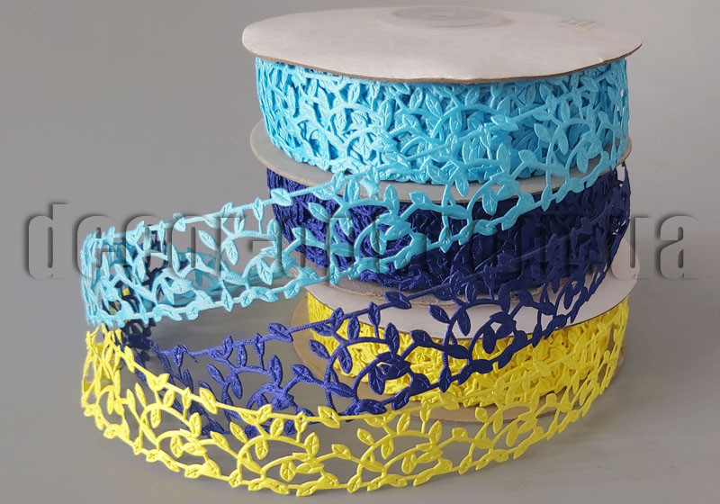 Атласні листочки на котушці 3 см/20м арт.170