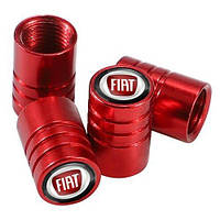 Ковпачки на ніпель для авто Fiat Alitek Long Red Фіат, 4 шт.