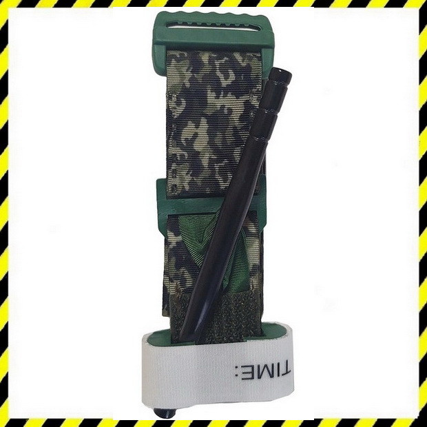 Турнікет джгут для зупинки кровотечі з металевим воротком eXpert Military Камуфляж, фото 1