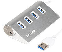 Адаптер Концентратор USB3.0 Maxxter HU3A-4P-01 (4xUSB3.0) (код 126088)