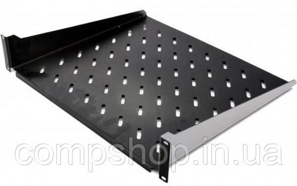 Полиця консольна 19" 1U 200мм, чорна (код 79242), фото 1