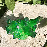 Натуральний камінь кварц із зеленим напиленням. Мінерал Green quartz. Празем 70g. Зелений кварц, фото 2