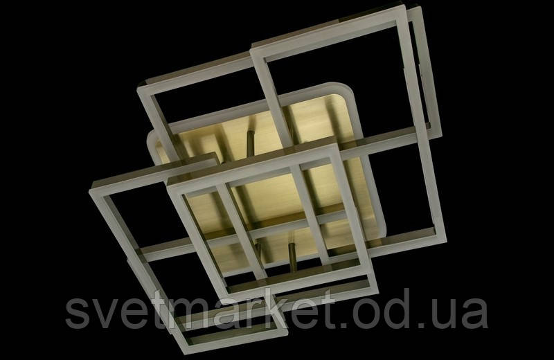 Яскрава припотолочна люстра для натяжної стелі 11014/4+1BR LED 3color dimmer