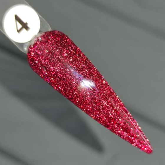 Гель лак для нігтів Sweet Nails світловідбиваючий бордовий №4 8мл