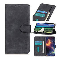 Чехол-книжка KHAZNEH Retro Wallet для Samsung Galaxy S22 Ultra - Black