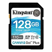 Карта пам&apos;яті Kingston 128GB SDXC C10 UHS-I U3 R170/W90MB/s (SDG3/128GB)