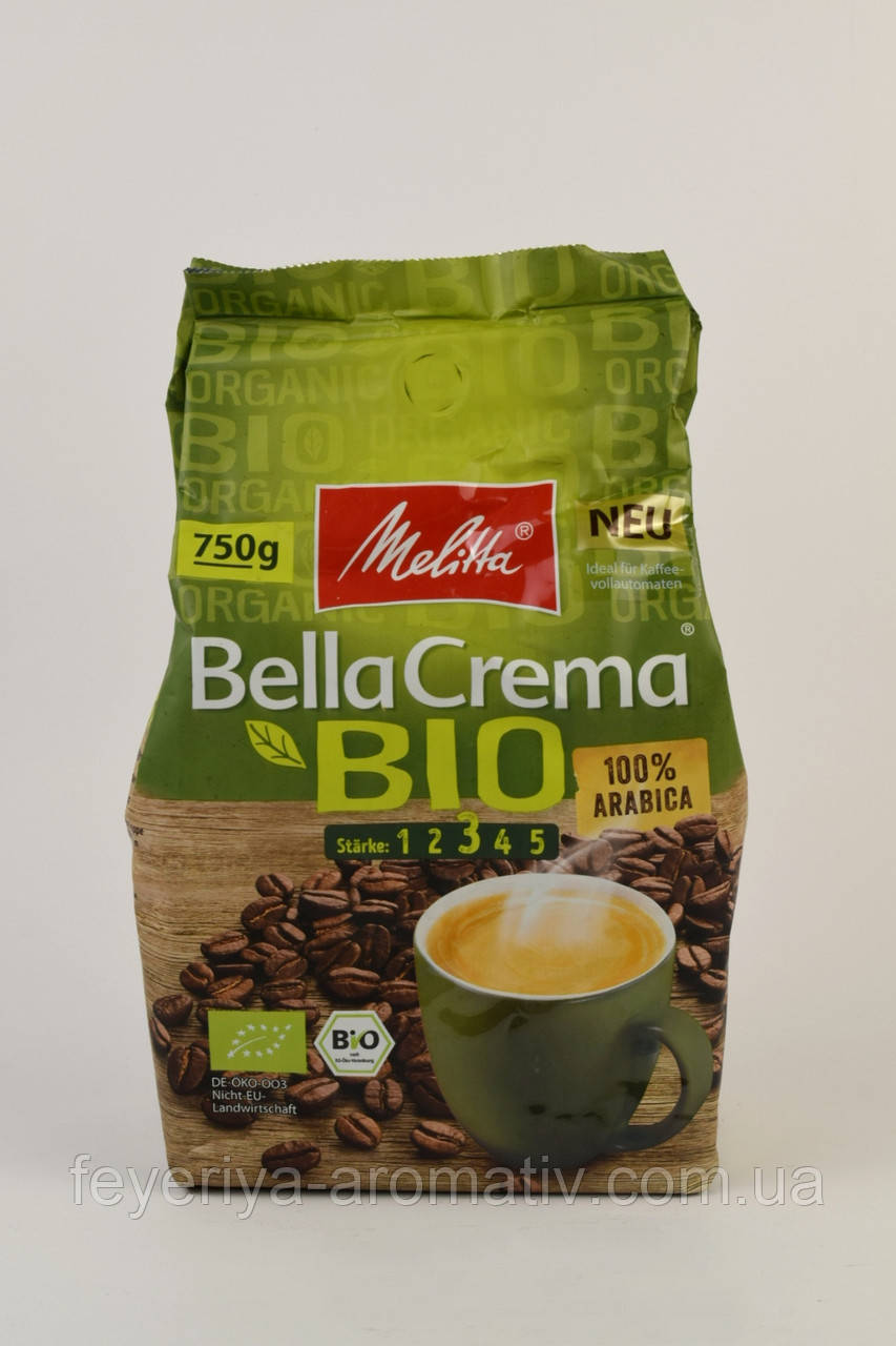 Кава в зернах Melitta Bella Crema Bio 750 г Німеччина
