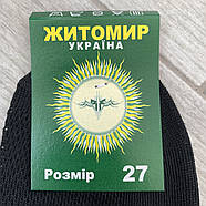 Шкарпетки чоловічі бавовна із сіткою Premium, Житомир, розмір 31, чорні, 02876, фото 4