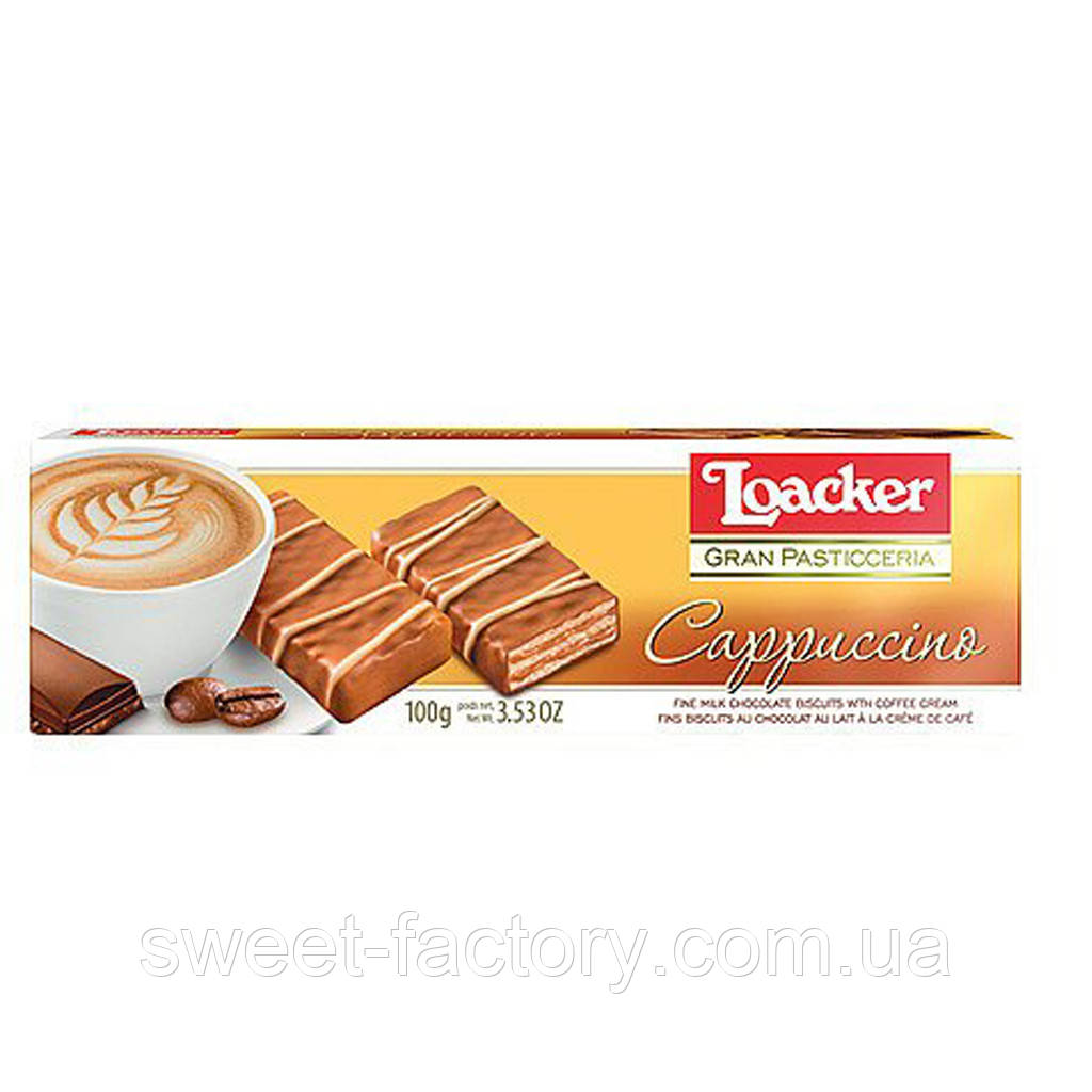 Вафли Loacker Patisserie Cappuccino 100g, фото 1