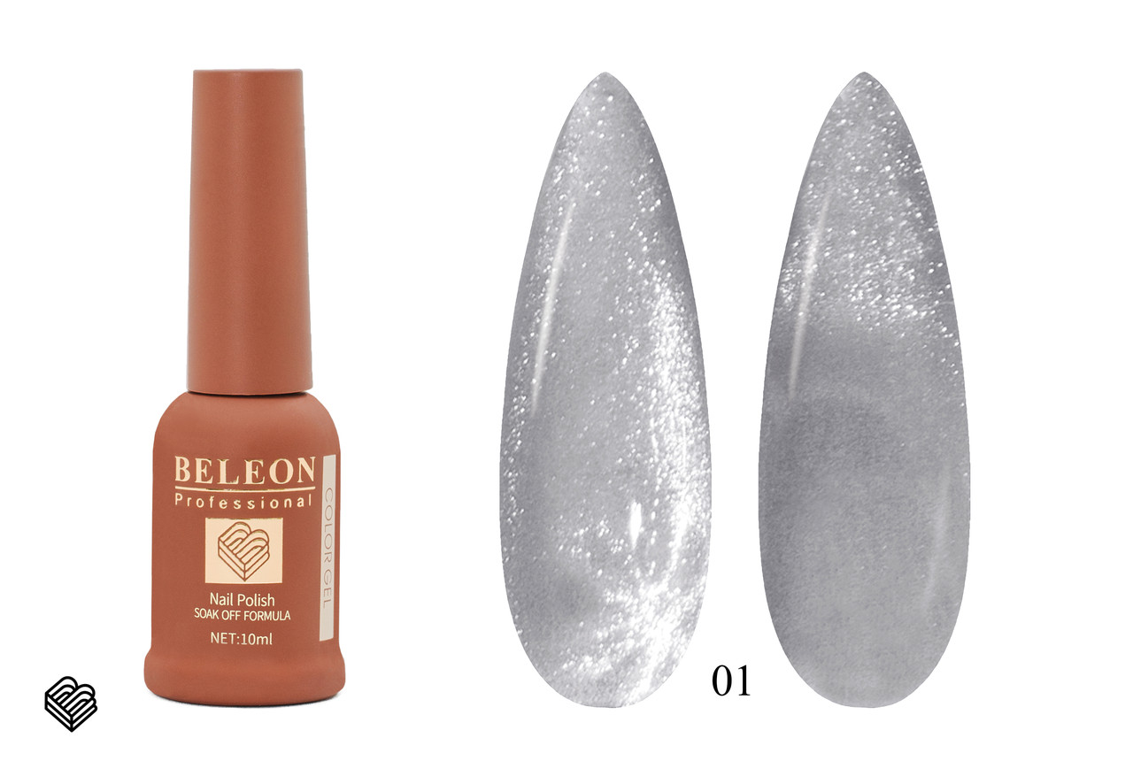 Гель-лак BELEON Cristal Spar Cat Seye 10 мл №01