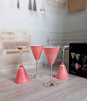 Набор бокалов для мартини 90мл/4шт Bohemia Pralines Pink