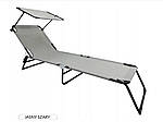 Шезлонг лежак складаний з навісом Relax, фото 7
