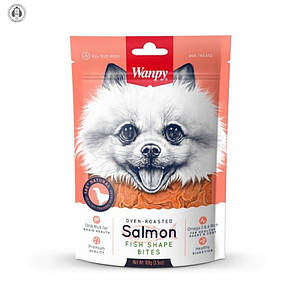 Ласощі Wanpy для собак рибки з лосося | Wanpy Salmon Fish Shape Bites 100 грам