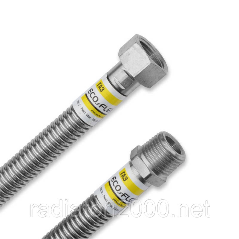 Шланг гофрований для газу 1/2" ВН 40 см ECO-FLEX