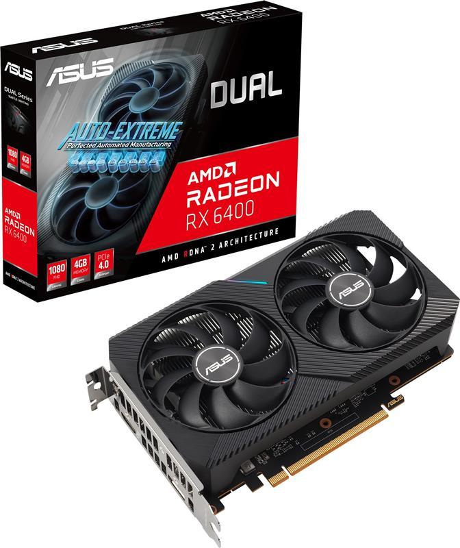 Відеокарта AMD Radeon RX 6400 4 GB GDDR6 Dual ASUS (DUAL-RX6400-4G)