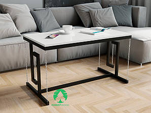 Журнальний столик в стилі лофт з ДСП