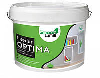 Інтер'єрна акрилова фарба для стін і стелі Green Line Interior Optima, 10 л