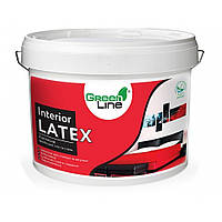 Інтерьерная латексная краска для стен и потолка Green Line INTERIOR LATEX, 10 л