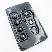 Захисні ковпачки на ніпеля Mercedes-Benz (Мерседес) c брелоком Чорні Антивандальні, фото 4