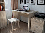 Стіл офісний простий письмовий 1200х700. Комп'ютерний стіл. З доставкою по Україні., фото 4