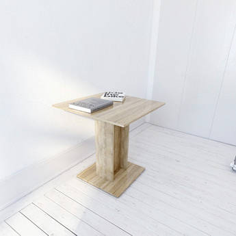Кухонний стіл, сучасний маленький стіл на кухню універсальний невеликий і недорогий Дуб Шамоні КС-5