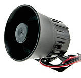 Сирена (дзвін) для сигналізації Cyclone S-72 1-tone 20w mini, фото 2