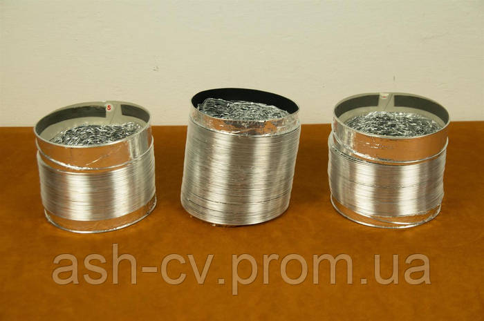 Гофра алюминиевая Ø 150 мм воздуховод гибкий для вентиляции (1.5 и 2 ...