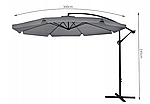 Зонт Malatec сірий 300 x 245 см, фото 5