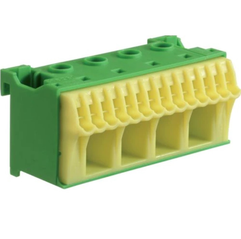 Клемний блок QiuckConnect PE-клема 4x16mm2+14x4mm2 ширина 75мм., KN18E
