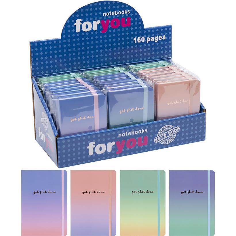 Блокнот на резинці 10,5 * 7,5 см 80л. тв. палітурка 3781-4L клітинка, фото 1