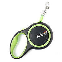 Поводок-рулетка для собак AnimAll до 15 кг, салатовый