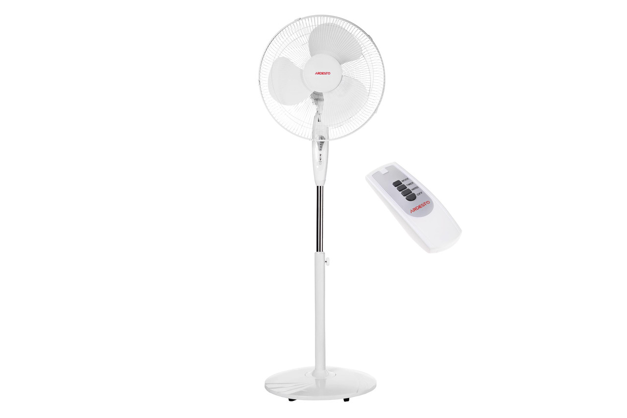 Вентилятор підлоговий Ardesto FN-R1608RW White c ПДУ