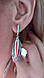 Срібні сережки-підвіски, фото 2