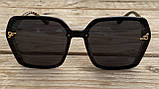 Сонцезахисні жіночі окуляри скла палороїд Fendi чорні поляризаційні, фото 2
