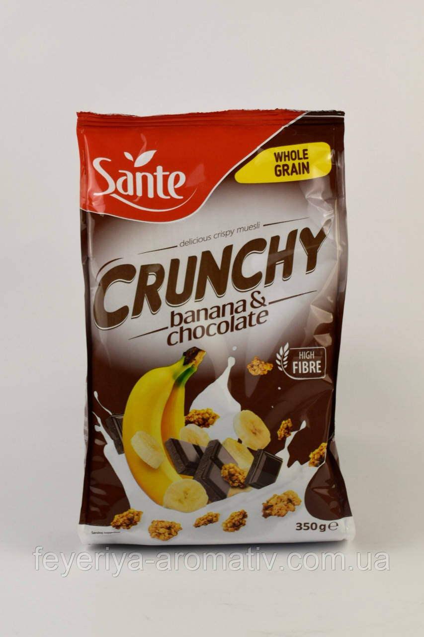 Мюслі кранчі Sante Crunchy banana s chocolate 350 г Польща