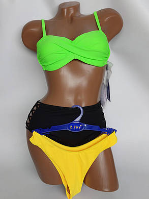 ОПТ Купальник тройка два плавок Z.Five 86162 салатовий на 42 44 46 48 50 розмір, фото 1