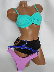 ОПТ Купальник тройка два плавок Z.Five 86162 м'ятний на 42 44 46 48 50 розмір