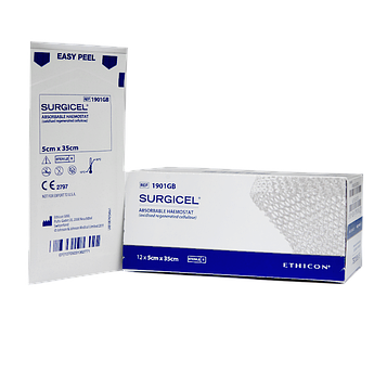 Гемостатичний матеріал Surgicel 5см х 35см, Ethicon (Серджисел) 1901GB